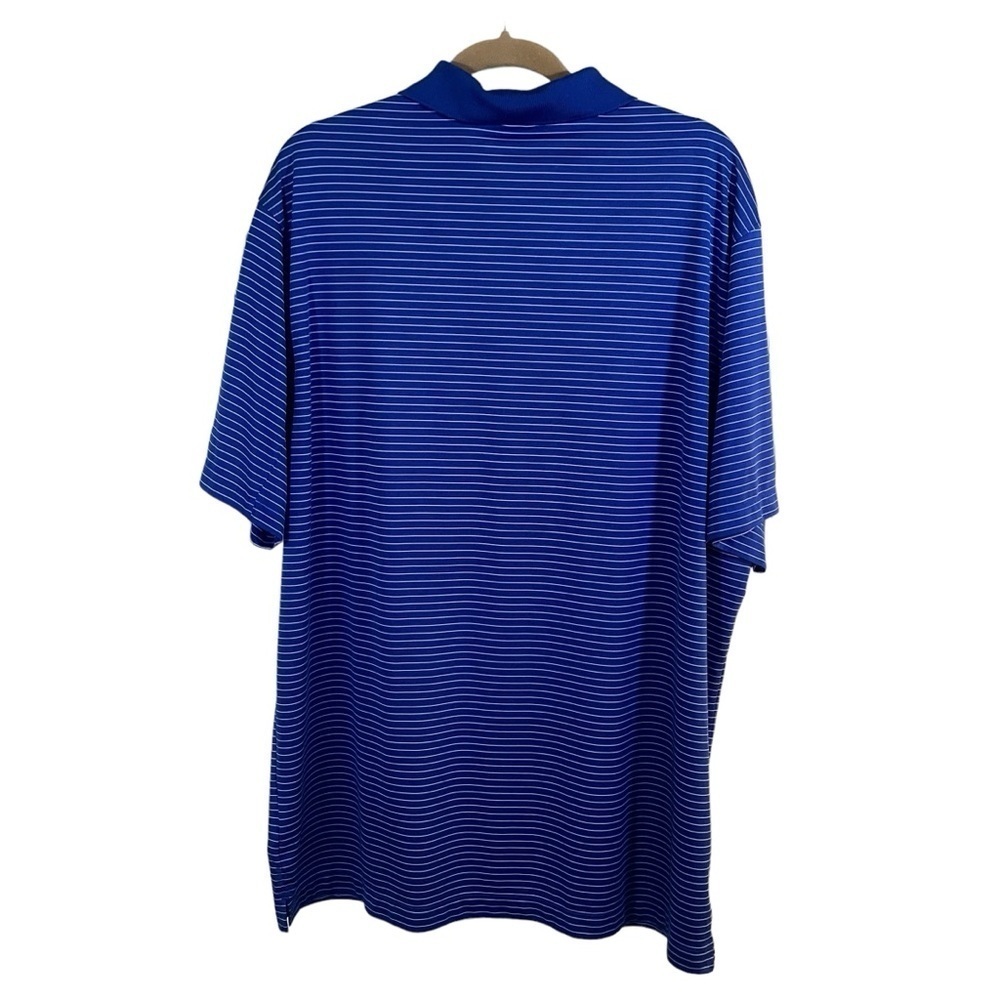 Nike Golf Tour Performance Men’s Blue And White Striped Polo. Size XXL - Picture 2 of 7